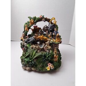Majestic Noah's Ark Musical Water Fountain Colorful Christian Animals Rainbow